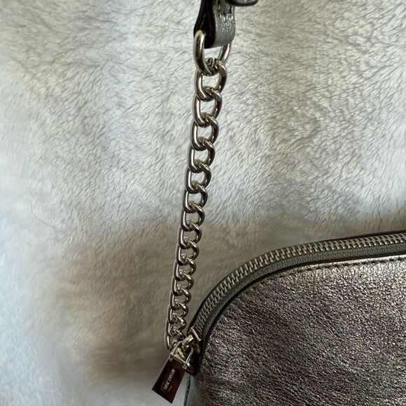 Michael Kors Silver Metallic Crossbody Bag - Picture 4 of 12
